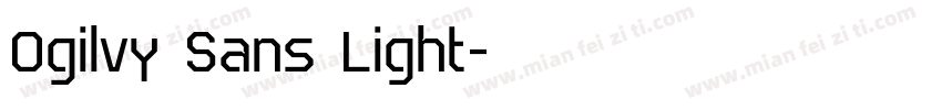 Ogilvy Sans Light字体转换